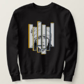 Stylish Women's Hoodie with Covered Head Artwork Trui (Design voorkant)