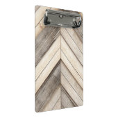 Stylish Wood Chevron Pattern Mini Klembord (Schuin)