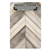 Stylish Wood Chevron Pattern Mini Klembord (Voorkant)