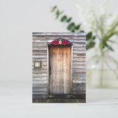 Stylish Wood door Fruit St Augustine Florida Foto Briefkaart (Staand voorkant)