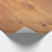 Stylish Wood Grain Woodgrain Textuur Cadeaupapier (Hoek)