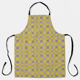 Stylish Yellow Geometric Design Apron Schort