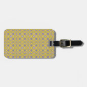 Stylish Yellow Geometric Design Bagagelabel (Voorkant horizontaal)