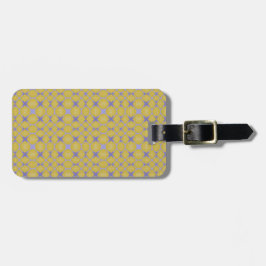Stylish Yellow Geometric Design  Bagagelabel