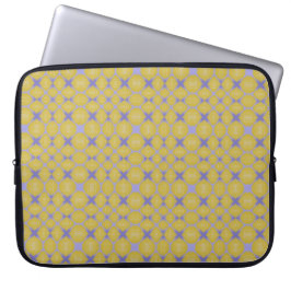 Stylish Yellow Geometric Design  Laptop Sleeve