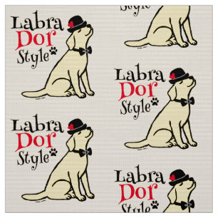 Stylish Yellow Labrador Stof