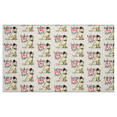 Stylish Yellow Labrador Stof (Fat Quarter)