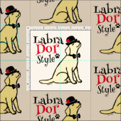 Stylish Yellow Labrador Stof (Delen)