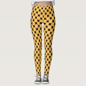 Stylish Yellow Polka Dot Leggings (Voorkant)