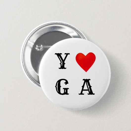 Stylish Yoga Ronde Button 5,7 Cm (Voorkant /achterkant)
