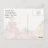 Stylish Young  Girl Bedankt Briefkaart (Achterkant)