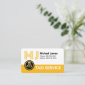 Stylish Your Name Monogram Driving  Visitekaartje (Staand voorkant)