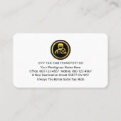 Stylish Your Name Monogram Driving  Visitekaartje (Achterkant)