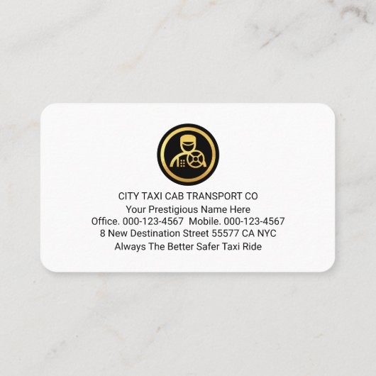 Stylish Your Name Monogram Driving  Visitekaartje (Achterkant)