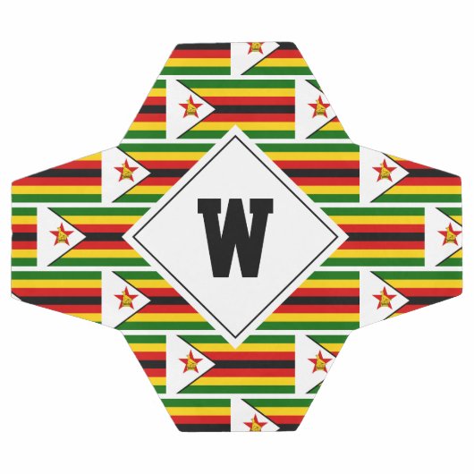 Stylish ZIMBABWE FLAG Monogram Voetbal (Enkel)