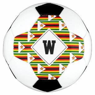 Stylish ZIMBABWE FLAG Monogram Voetbal