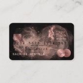 Stylislish Gold haar gestileerde roze creditcard Visitekaartje (Voorkant)
