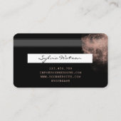 Stylislish Gold haar gestileerde roze creditcard Visitekaartje (Achterkant)