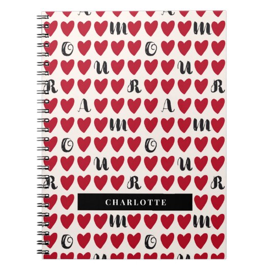 Stylist Amour Heart Notitieboek Valentijn Cadeaus (Voorkant)