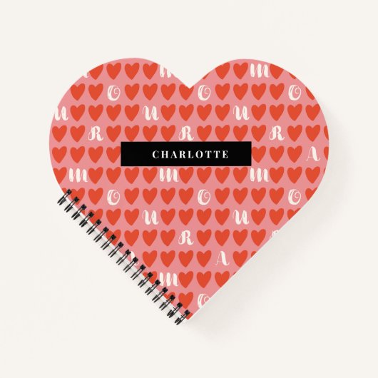 Stylist Amour Heart Shape Notitieboek Valentijn Gi (Voorkant)