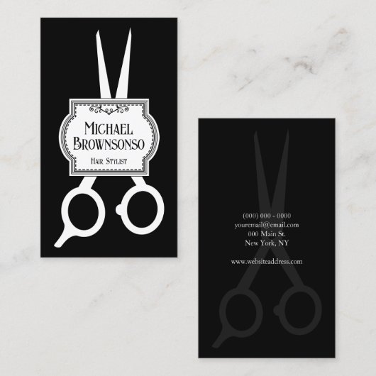 Stylist Barber Schaar Visitekaartje (Voorkant / Achterkant)