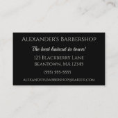 Stylist Barber Tools personaliseert Visitekaartje (Achterkant)