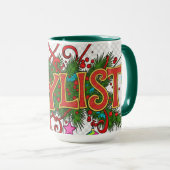 Stylist Beautician- Cute Festive Professionals Mug Mok (Voorkant rechts)