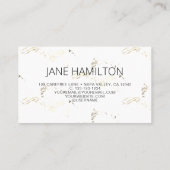 Stylist Beauty Makeup Lashes-profielkaart Visitekaartje (Achterkant)