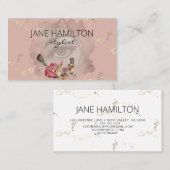 Stylist Beauty Makeup Lashes-profielkaart Visitekaartje (Voorkant / Achterkant)