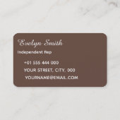 Stylist Cosmetoloog Avon Sales Representative Visitekaartje (Achterkant)