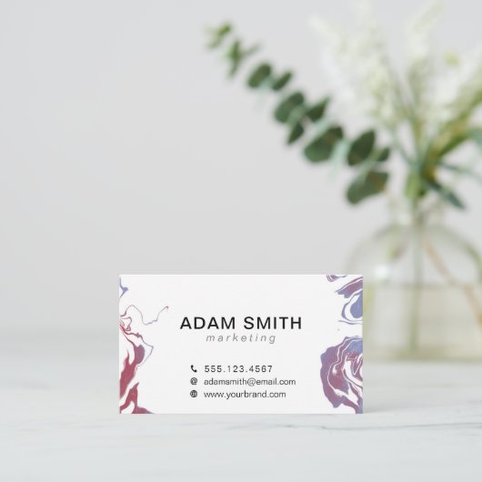 Stylist Editable Business Card-sjabloon Visitekaartje (Staand voorkant)