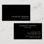 Stylist Elegant Zwart Modern Professional Visitekaartje (Voorkant / Achterkant)