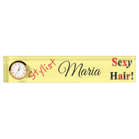 Stylist en Barbers Nail Salon-naamplaten Naambordje (Voorkant)