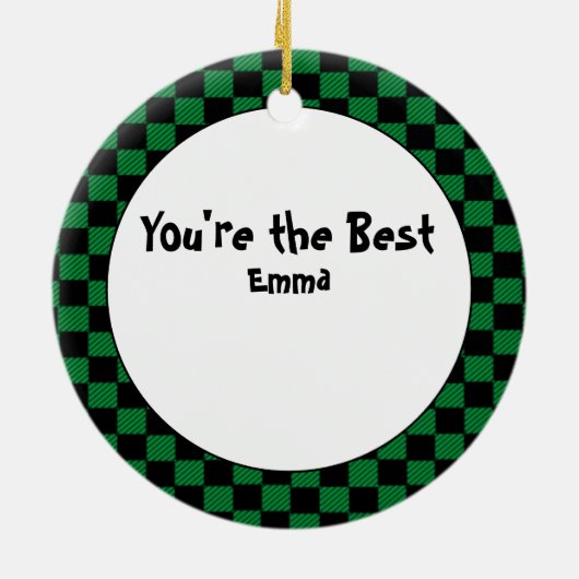 Stylist Gift Idea - Hairdresser Custom Cadeau Keramisch Ornament (Achterkant)