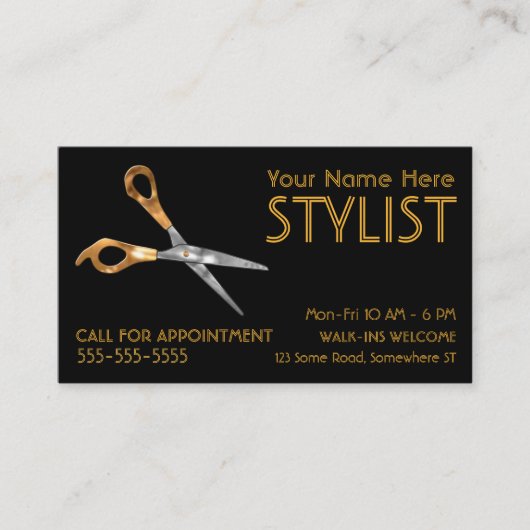 Stylist Gold Visitekaartje (Voorkant)