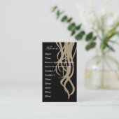 Stylist Gold Visitekaartje - verticaal (Staand voorkant)