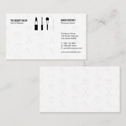 stylist | Haar en make-up Visitekaartje (Voorkant / Achterkant)