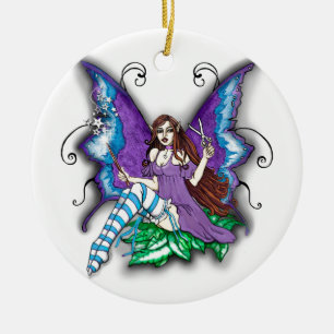 Stylist-Hair Dresser Fairy Keramisch Ornament