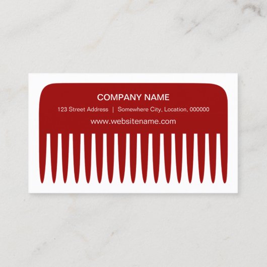 Stylist Hairdresser Visitekaartje (Achterkant)