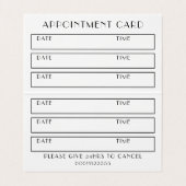 Stylist Herinder Zwart-witsalon Benoeming Visitekaartje (Binnenkant ongevouwen)