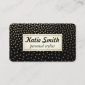 Stylist / Luxe gespikkelde goud patroon Visitekaartje (Voorkant)