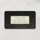 Stylist / Luxe gespikkelde goud patroon Visitekaartje (Achterkant)