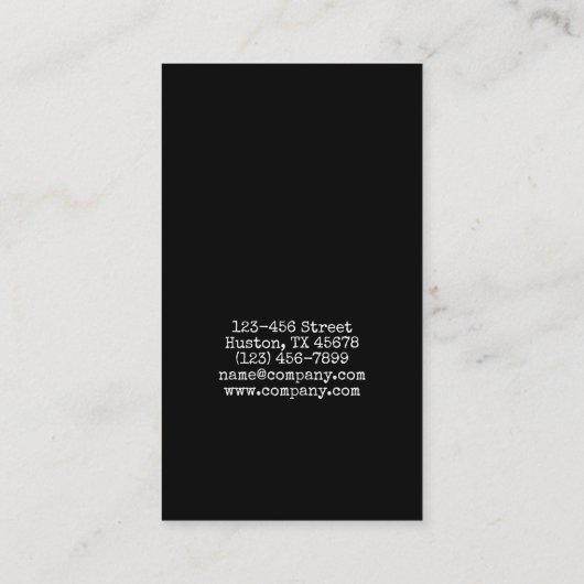 stylist make-up artiest cosmetoloog rode lippensti visitekaartje (Achterkant)