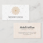 Stylist Natuurlijk Patroon Gesprokkelde Textuur Visitekaartje (Voorkant / Achterkant)