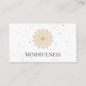 Stylist Natuurlijk Patroon Gesprokkelde Textuur Visitekaartje (Voorkant)