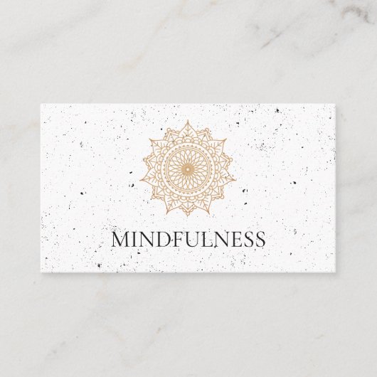 Stylist Natuurlijk Patroon Gesprokkelde Textuur Visitekaartje (Voorkant)