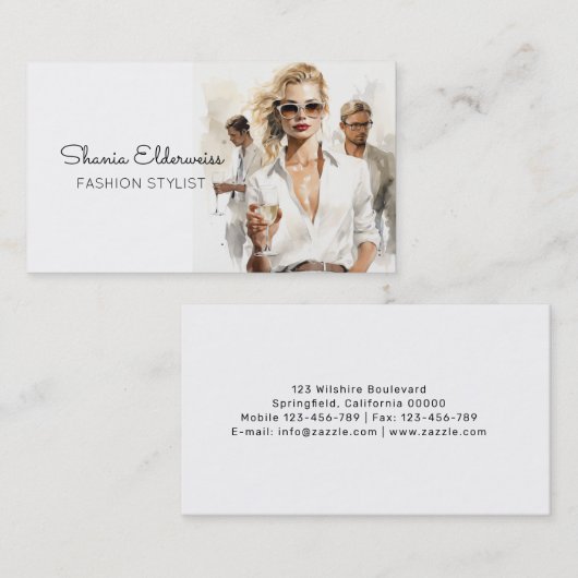 Stylist Personal Shopper Visitekaartje (Voorkant / Achterkant)