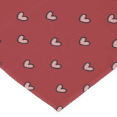 Stylist Schattige hartpatroon gepersonaliseerd ber Korte Tafelloper (Hoek)