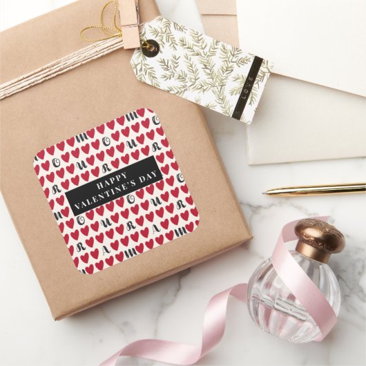 Stylist Schattige Sweet Heart Pattern Stickers & L (Geschenken)