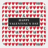 Stylist Schattige Sweet Heart Pattern Stickers & L (Voorkant)